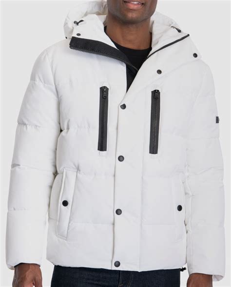 michael kors white puffer jacket|michael kors puffer jackets men's.